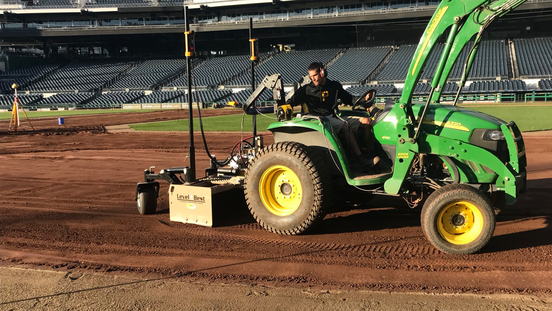 Laser grading @ PNC Park